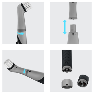 ABS+TPR Non-Slip Handle Battery <strong>Electric</strong> Powerful Scrubber <strong>Cleaning</strong> <strong>Brush</strong> With 4 in 1 Interchangeable <strong>Brush</strong> Heads Kit - Product Image 4