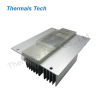 Disipador de calor mecanizado CNC de aluminio de 60*60*48mm con aletas altas para interruptor industrial