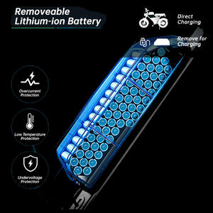 점보 샤크 전기자전거 배터리 18650 21700 셀 36V 48V 52V 25Ah 전기자전거 배터리 팩 50A BMS (750W 1000W 1500W 전기자전거용) - Product Image 5