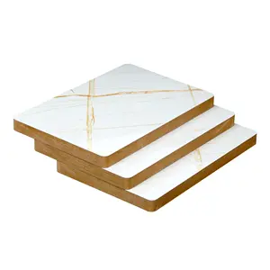 Factory Sale Directly UV Pure White Panel & PVC Marble Round Chopping Board With Best Price