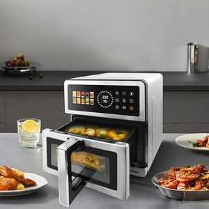 Friteuse à air intelligente 8L avec écran couleur, 12 menus, four, temps et température réglables, électrique, acier inoxydable, sans huile, friteuse à air visible - Product Image 6