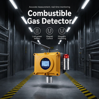 Détecteur de gaz combustible magnétique/infrarouge fixe certifié CE HIREP, écran LCD, boîtier en alliage, longue durée de vie 5 ans