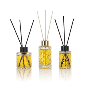 Bouteille diffuseur en verre gaufré vide de 50 ml, 80 ml, 100 ml, 120 ml, avec bâtonnets, pour parfum d'ambiance – Meilleures ventes - Product Image 6