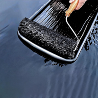 Revêtement imperméable liquide polyuréthane aqueux WPU brossable et pulvérisable avec format bulle pour toitures, murs, carreaux et sous-sols