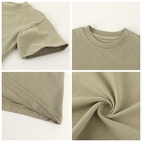 T-shirt graphique personnalisé en gros pour enfants, 100 % coton, coupe oversize et carrée, décontracté d'été, pour bébés garçons et filles, de 3-6 mois à 6 ans
