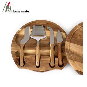 Tablero de madera de Acacia para <span class=keywords><strong>queso</strong></span> y carne, juego versátil con 4 herramientas para <span class=keywords><strong>queso</strong></span> - Product Image 2