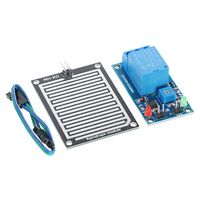 Module de relais de contrôle de capteur de pluie Raindrop 5V 12V, module de relais d'humidité, module de capteur de pluie à sensibilité réglable