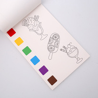 Lot de 5 blocs de peinture aquarelle pour enfants, thème Plage d'été méditerranéenne, pour activités artistiques, maison, école, fête, vacances, anniversaire