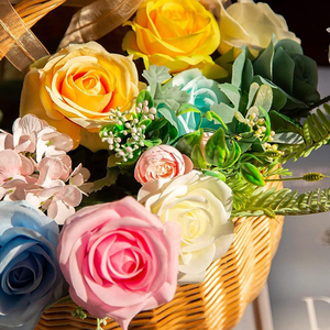 Rose artificielle en velours en gros pour la décoration de la maison, les mariages, les fêtes, les bouquets de mariée et les centres de table - Product Image 5