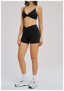 Top Deportivo para Mujer, de Secado Rápido, Acolchado, Transpirable, Elástico en Cuatro Direcciones, para Yoga y Gimnasio, con Tirantes Delgados, Cuello en V, Cintura Alta - Product Image 5