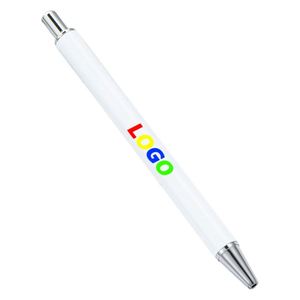 Custom Metal DIY Portable Ballpoint <b>Pens</b> Blank Silk Screen Printing Click <b>Pens</b> for Promotional <b>Gift</b> Bulk - Product Image 1