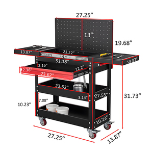 Gabinete de herramientas de taller móvil modular pequeño con cajones para estación de trabajo de <span class=keywords><strong>garaje</strong></span> de motocicletas y <span class=keywords><strong>bicicletas</strong></span> - Product Image 5
