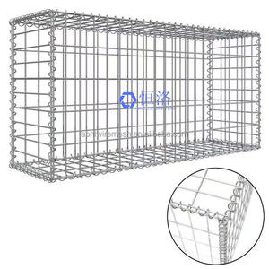 Galvanizli Kaynaklı Kare <span class=keywords><strong>Gabion</strong></span> Örgü Korozyon Önleyici ISO9001 Sertifikalı Su Geçirmez Ambalaj Çitleri İstinat Duvarları Erozyon Teli - Product Image 2