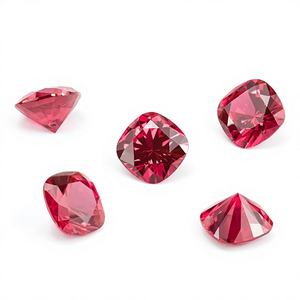 Pierre de rubis carrée cultivée en laboratoire, méthode <span class=keywords><strong>Verneuil</strong></span> - Product Image 2