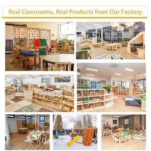 Plateau de jouets éducatifs en bois pour enfants, matériel Montessori pour 45 cent carrés en bois - Product Image 6