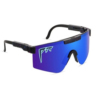Lunettes de soleil polarisées Pit <span class=keywords><strong>Viper</strong></span>, lunettes de cyclisme coupe-vent UV400 pour hommes et femmes, lunettes de sport de plein air pour la course à pied et la conduite - Product Image 4