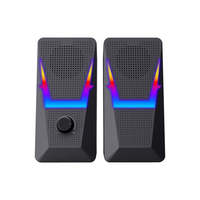 Altavoz USB Portátil Pequeño de 6W OEM con Cable RGB para PC, Computadora, Juegos, Laptop, Woofer