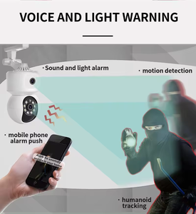 Mini cámara de seguridad para interiores de 4Mp, lente Dual Ip, Wifi, Pan Tilt, detección de IA, visión nocturna colorida, CCTV, Monitor de bebé, NVR ICSEE - Product Image 5