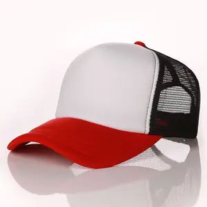 China Factory Gute Qualität Günstiger Preis Wirtschaft liche Farb abstimmung Polyester Schaum Benutzer definierte Baumwolle Mesh Trucker Hüte Mit Logo