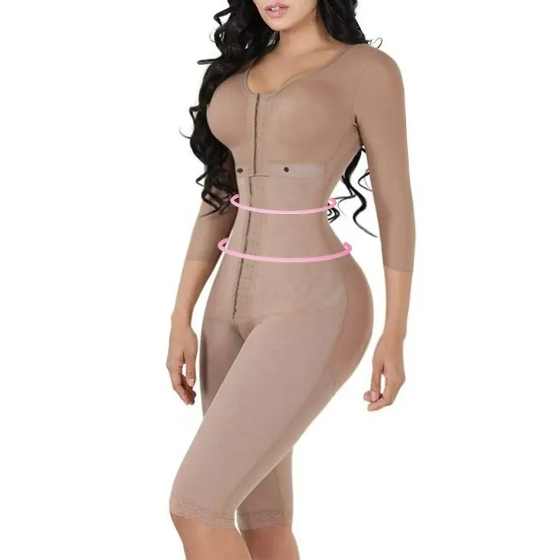 2023 Faja Colombianas Reductoras וו ועין מלא גוף Shapewear ניתוח לאחר לידה גוף Shaper לאחר ניתוח מחוכים