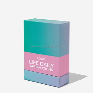 Jeu <span class=keywords><strong>de</strong></span> cartes personnalisé avec impression sur papier, mots d'encouragement quotidiens, <span class=keywords><strong>sagesse</strong></span>, équilibre <span class=keywords><strong>de</strong></span> la vie, affirmation zen - Product Image 2