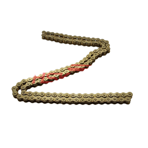 Engranaje y <span class=keywords><strong>Cadena</strong></span> de Distribución para Motocicleta Todoterreno KMC420/428/<span class=keywords><strong>520</strong></span>/530 con Hebilla de <span class=keywords><strong>Cadena</strong></span> <span class=keywords><strong>Dorada</strong></span> y Negra - Product Image 1