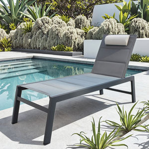 Tumbona cama moderna de aluminio para exteriores, muebles resistentes a los rayos UV de nuevo diseño para playa o piscina para hoteles - Product Image 5