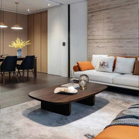 Nordischer Vintage Massivholz-Couchtisch Wabi-Sabi Homestay Designer Holz-Quadrat-Teetisch Japanischer Einfacher Wohnzimmer-Teetisch