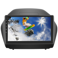 Podofo EU/US/RU/UK 2 Din Autoradio Fascia 10,1 Pouces pour Hyundai IX35 2010-2015 Kit de Montage de Panneau de Tableau de Bord Stéréo Auto