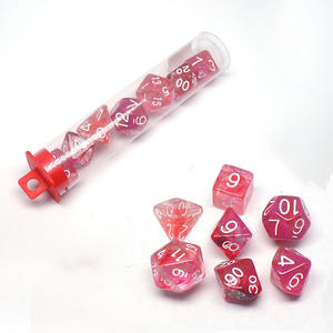 Ensemble de dés polyédriques à bords tranchants de 7 pièces, directement de l'usine, personnalisable avec plusieurs options d'emballage pour <span class=keywords><strong>les</strong></span> jeux de divertissement - Product Image 3