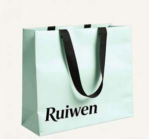 Sacs en papier colorés de luxe, logo imprimé personnalisé, sacs cadeaux personnalisés avec votre propre logo - Product Image 1