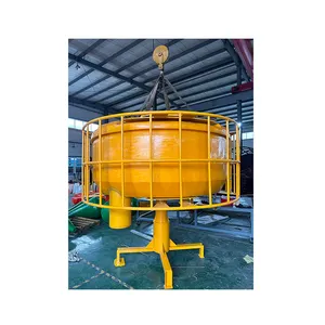 Large Yellow 1800*4200mm Cylindrical Marine Floating Buoys Plastic Warning Buoy Polyethylene Navigation Buoys