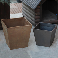 Pot de fleur carré décoratif, pour jardin, patio d'extérieur, nouveaux pots pour plantes, moule en béton, boîte de plantation