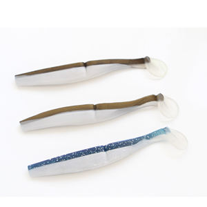 Selco tête plate double couleur différentes tailles appâts souples artificiels pêche <span class=keywords><strong>en</strong></span> mer - Product Image 4