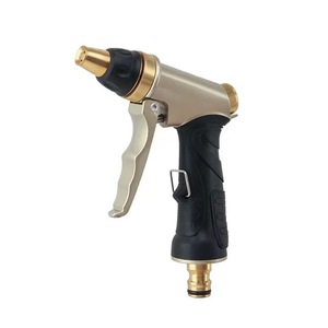 Pistolet à eau haute pression en alliage de zinc plaqué or 255, multifonctionnel, pour lavage de voiture, utilisation en jardin, buse en métal - Product Image 4