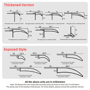 Hiện Đại Hợp kim nhôm EAGLE mỏ nhỏ giọt dòng không thấm nước bên ngoài tường mái hiên và cửa sổ sill nước hướng dẫn dải - Product Image 5