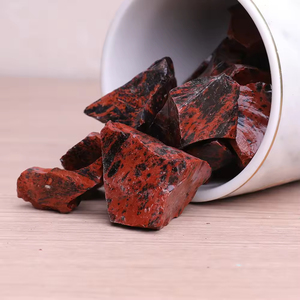 Cristaux d'obsidienne naturels noirs/rouges/argentés/dorés/aura en gros, pierres brutes non polies, pierres de guérison pour la décoration - Product Image 2