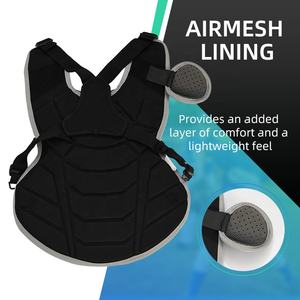 Protector de Pecho para Receptor de Béisbol para Hombre, Camiseta con Protección de Espuma EVA Acolchada para Fútbol Americano, Softbol, Deportes, Protector de Pecho Acolchado - Product Image 4