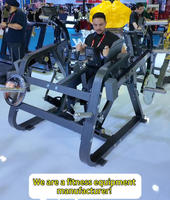 Máquina de entrenamiento de fuerza con carga de placas para brazos y espalda, equipo comercial de gimnasio de asiento bajo, venta directa de fábrica BRTW