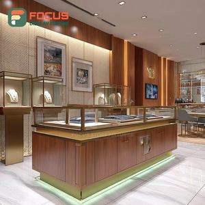 Meubles de présentation minimalistes pour bijouterie, cadre métallique, vitrine de magasin commercial - Product Image 3