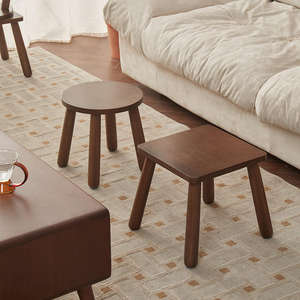 Hot Sale Solid Square <b>Stool</b> Customizable Logo Modern Bedroom Entryway Shoe Changing <b>Stool</b> Home Hotel Restaurant Bulk Supply - Product Image 4