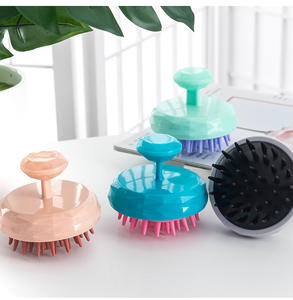 Ducha de silicona suave para el cuero cabelludo, cepillo de pelo de autolimpieza, con <span class=keywords><strong>Logo</strong></span> personalizado - Product Image 2