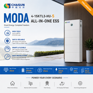 CHASUN 25kWh 5-Batterie MODA Split All-in-One ESS 10kW Inverter <span class=keywords><strong>3</strong></span> MPPT 20A 98.6% Efficienza 63A Backup Ibrido Impilabile Grid CAN per Casa - Product Image 2