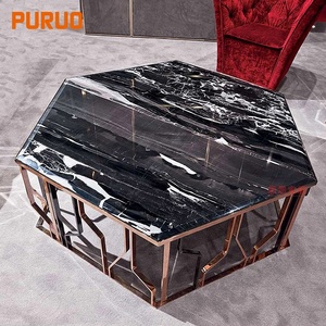 Living Room Furniture Marble Corner Round <strong>Gold</strong> Metal Legs Modern Designs <strong>Small</strong> Side <strong>Table</strong> - Product Image 6
