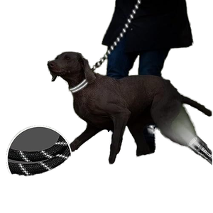 JOYSING 5 pies suave acolchado mango correa de perro gran oferta resistente reflectante trenzado cuerda de nailon cinta de impresión variedad de colores perro - Product Image 3