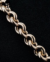 Chaîne cubaine en or 9K-18K de 2 mm/3 mm/4 mm |   Collier en corde minimaliste Hip Hop pour hommes et femmes