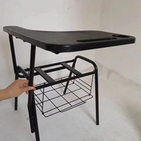 Mobilier scolaire empilable de qualité vente en gros à bon prix chaise d'étude en plastique pour apprendre la formation des étudiants avec tablette écritoire