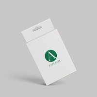 Présentoir à crochets en carton blanc imprimé sur mesure pour emballages de médicaments, pilules, masques et liquides, en papier biodégradable et recyclable avec logo