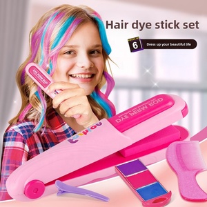 AiJH Kit de coloration capillaire DIY, ensemble de jeu pour filles, crayons de couleur lavables, peigne à craie pour cheveux, coloration temporaire, jouets en gros - Product Image 3