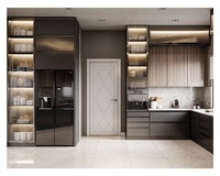Rangement multiple laque ou finition design moderne coin magique pour armoire de cuisine style mobilier moderne